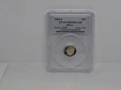 2004 S SILVER ROOSEVELT DIME PCGS PR69