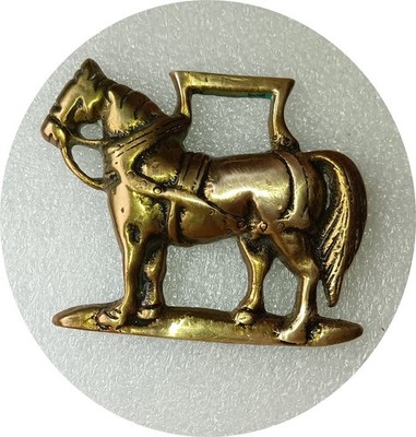 WORKING HORSE      vintage horse brass  (8782)