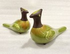 RARE Tilso Japan - Pair of Large Green Birds. Mid Century Modern Ceramic Set MCM — photo 1