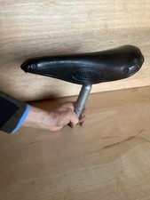 Vintage Mansfield Ormond Sprint Leather Racing Bicycle Saddle for Hetchins