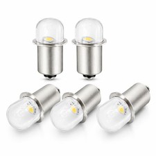 YAFIYGI 5 Packs Flashlight Bulbs LED Replacement 5 Count (Pack of 1), White