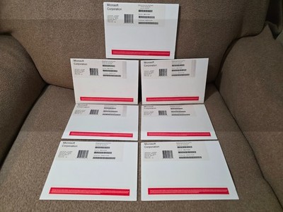 SEALED Lot of 7 Microsoft Window Server Cal 2012 English 1pk DSP 5CLT User CAL
