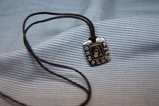 Ciondolo Oroscopo Zodiaco Acquario in Acciaio e Oro 18Kt, ZOPPINI Firenze