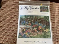 marty bell cross stitch chart pack 451. My Garden.