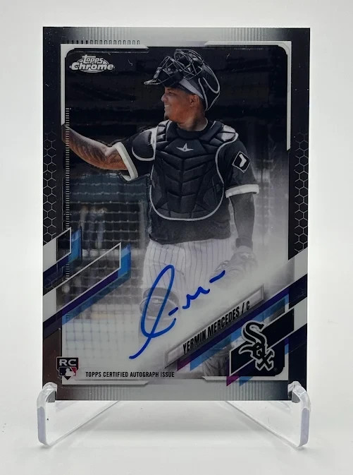 Yermin Mercedes 2021 Topps Chrome Rookie RC Auto ( White Sox )