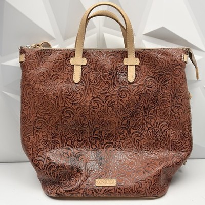 Consuela Sally Sling Tooled Leather Medium Sz
