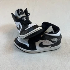 Jordan 1 Mid Panda DV0991101 Black White Womans Size 8
