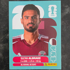 Panini FIFA World Cup 2026 Sultan Albrake Al-Duhail SC Sticker QAT 3 Portrait