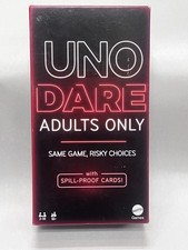 UNO Dare Adults Only Card Game, 2-10 Players Waterproof Cards and  for Adult