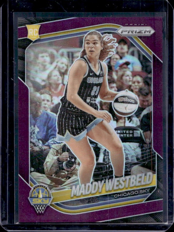 2025 Panini WNBA Prizm Maddy Westbeld RC Purple Rookie #/149 Sky