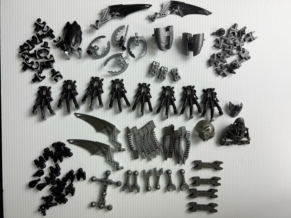 Lego Technic Bionicle Hero Factory rótulas plateadas, enchufes, alas, garras Foto 2 de 4