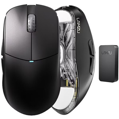 LAMZU Atlantis OG v2 Wireless Gaming Maus Charcoal Black Leicht Neu