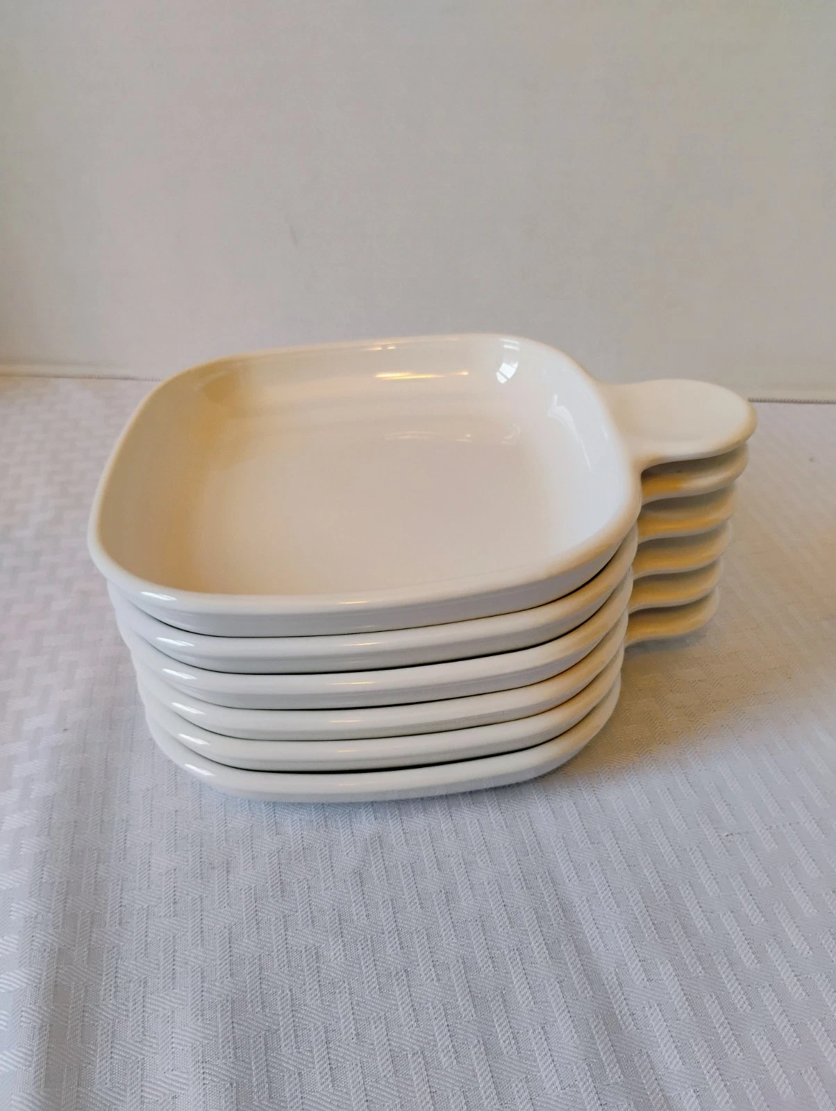 Vintage Corning Ware "Grab It" Snack Plates   Set of 6