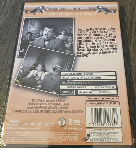 ADIOS JUVENTUD "Joaquin Pardave" DVD Latin American Import Region 1&4 - Imagen 2 de 2