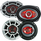 2x Soundxtreme 6.5" 3-Way + 2x 6X9" 4-Way Car Stereo Coaxial 4X Speakers 1740W