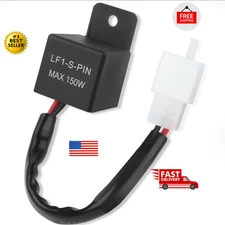 Motorcycle LED Flasher Relay for LED Turn Signal,12V 2Wire 2Pin LED Turn