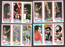 KAREEM ABDUL JABBAR - 1980-81 TOPPS NBA (4) CARD LOT REBOUND ALL-STAR