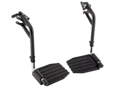 Invacare Wheelchair Adjustable Swing-Away Footrest Legrest Flip-Up Footplate NEW