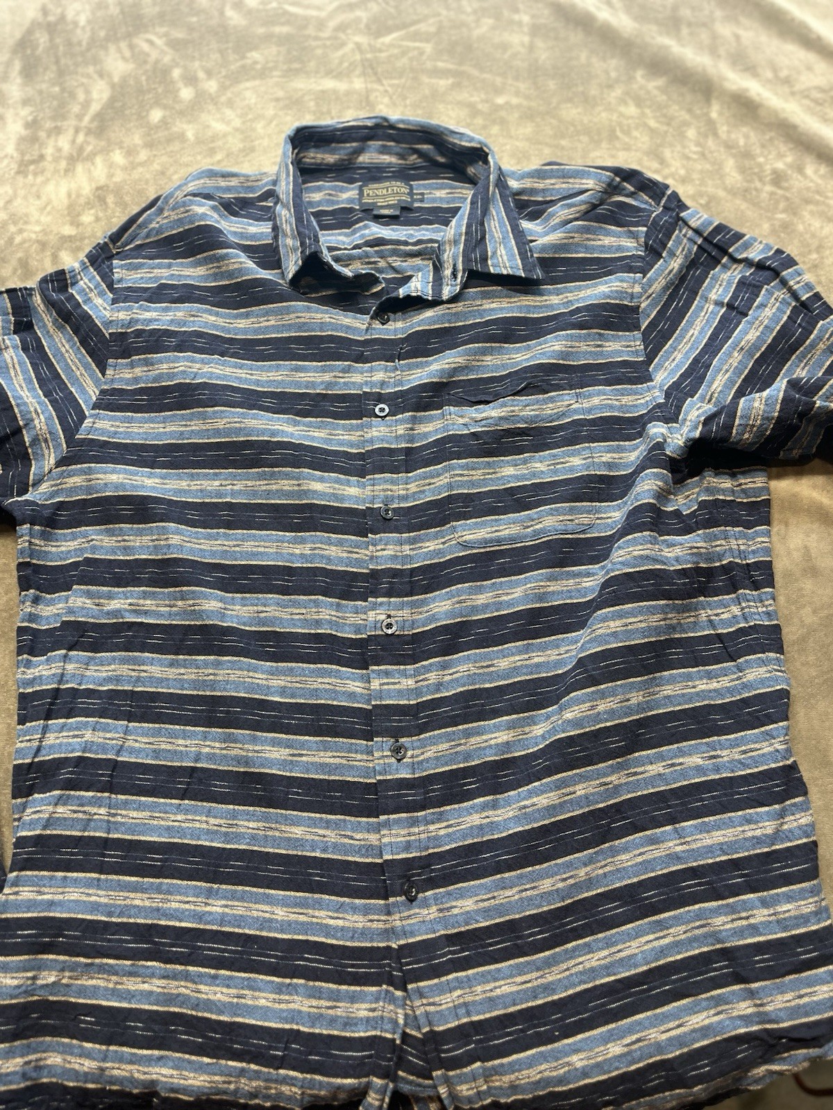 Pendleton Men's Denim Button Down Front Pocket Sh… - image 1