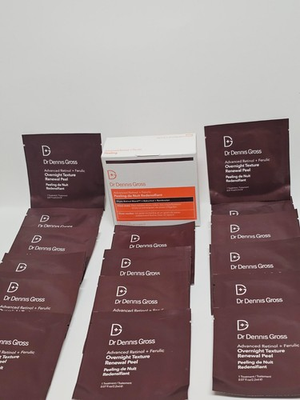#ad Dr. Dennis Gross Overnight Retinol Peel Pads 16 pc new boxed lines dark spots $47.00
