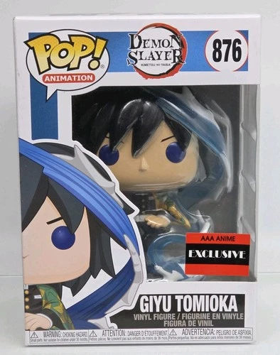Funko Pop Demon Slayer Giyu Tomioka #876 AAA Anime Exclusive w/Protector