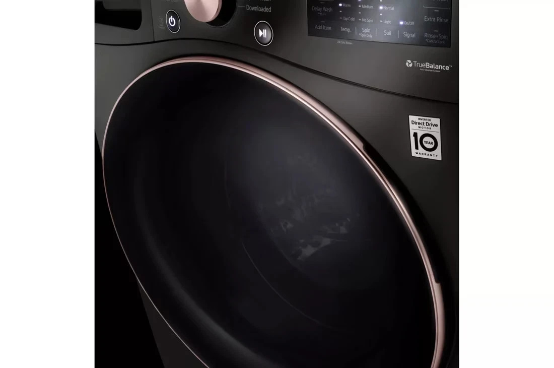IG 4.5 cu. ft. Ultra Large Capacity Front Load Washer - Black Steel 4