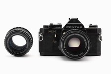 Tested MINT Pentax MX Black SLR w/SMC Pentax-M 50mm F1.4 From Japan