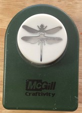 McGill Craftivity Paper Punch Dragonfly 1.25 x 1.25 Crafting Scrapbook Green