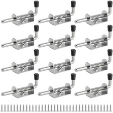 Spring Loaded Latches Pin 5 Inch 304 Stainless Steel Door Latch 12 PCS