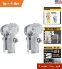 Durable Hot-Dip Galvanized Chain Link Panel Clamps - 2 PCS for Outdoors