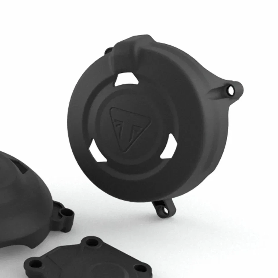 Kit de capa protetora de motor Triumph OE preta Trident 660 Tiger Sport 660 A9610512 - Imagem 3 de 3