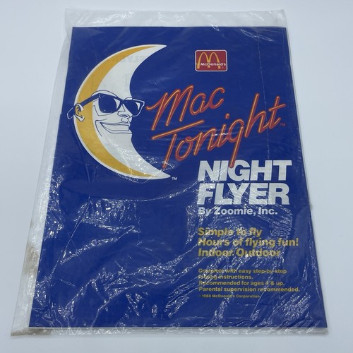 VINTAGE RARE McDONALD'S MAC TONIGHT NIGHT FLYER (AIRPLANE)