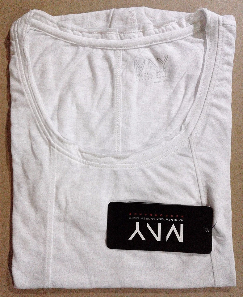 Женская майка Marc New York Performance со швом высокая низкая белая размер большой - Изображение 3 из 4