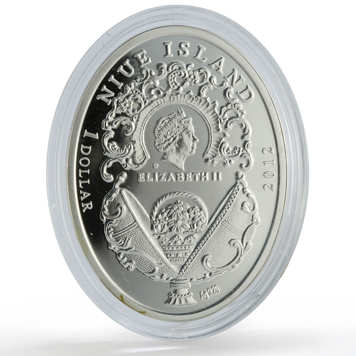 Niue 1 dollar Imperial Faberge Eggs Cockerel Egg Art proof silver