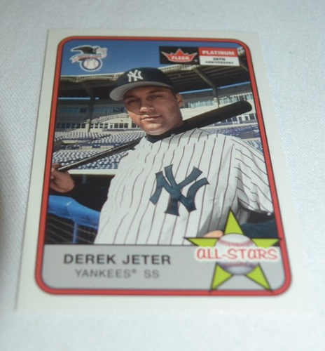 2001 FLEER PLATINUM - DEREK JETER SS NEW YORK YANKEES ALL STARS CARD 282 - Picture 3 of 6