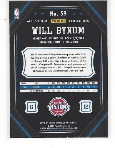 2013-14 PINNACLE BASKETBALL PARALLEL MUSEUM COLLECTION INSERT SINGLES - Picture 4 of 4