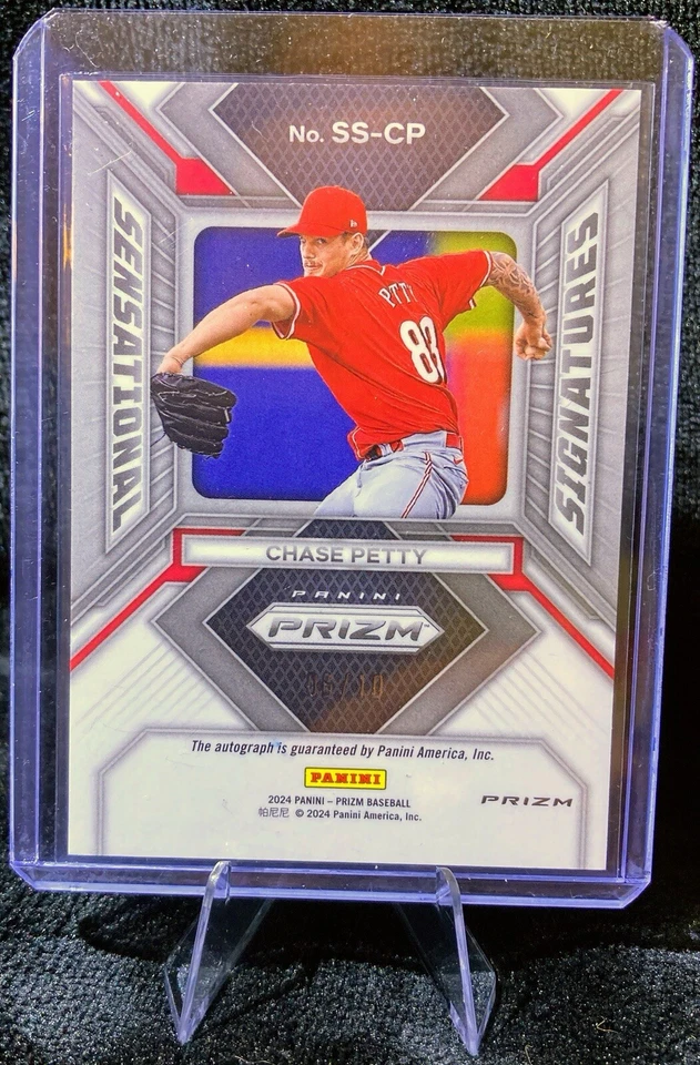 Chase Petty 2024 Panini Prizm Auto Sensational Signatures Gold Prizm 06/10🔥 - Image 2 of 2