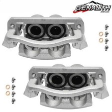 Front Disc Brake Calipers W Bracket For 2005 - 2012 Ford F-250 F-350 Super Duty