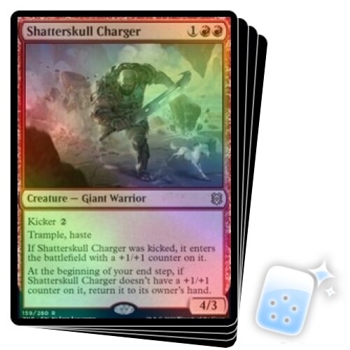 FOIL SHATTERSKULL CHARGER X4 Zendikar Rising ZNR Magic MTG