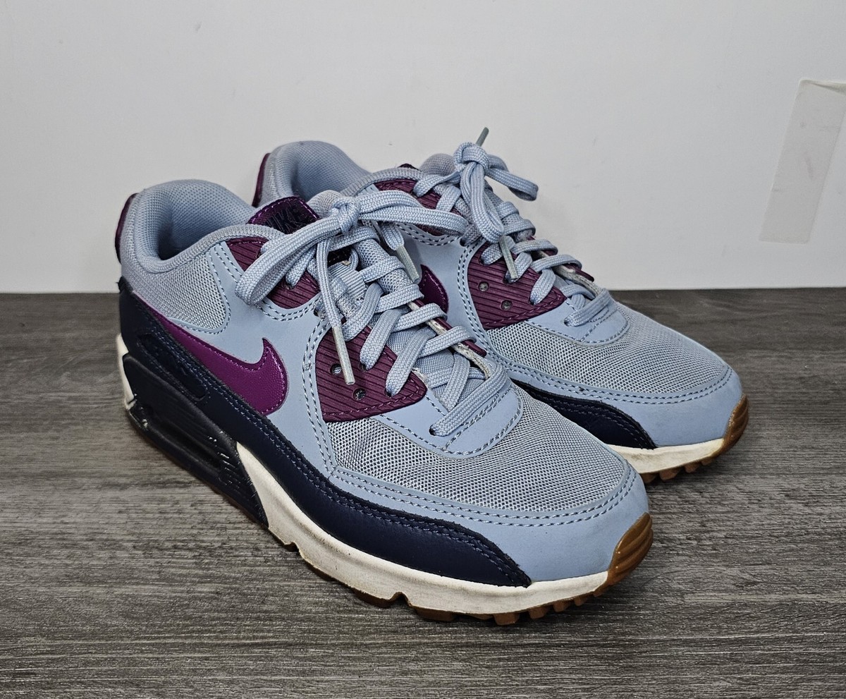 Nike Air Max 90 Essential Blue Gray / Bright Grape Women's