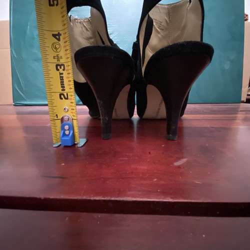 Tacones de aguja Adrienne Vittadini negros Av-Gallina con cremallera punta de peep 9M - Imagen 15 de 24