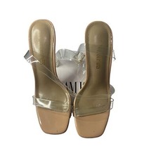 DREAM PAIRS Chunky Clear high Heel Sandals 7.5