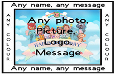 Bespoke Personalised Edible Cake Topper with YOUR PHOTO/YOUR IMAGE upto 11 inch