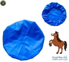 Horse Feed Bucket Cover | Water resistant Purple Blue Rainbow Equin Feed Cover