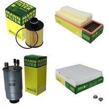 MANN-FILTER Inspektionspaket Filterset für Fiat Doblo Kasten/Kombi 1.3 D