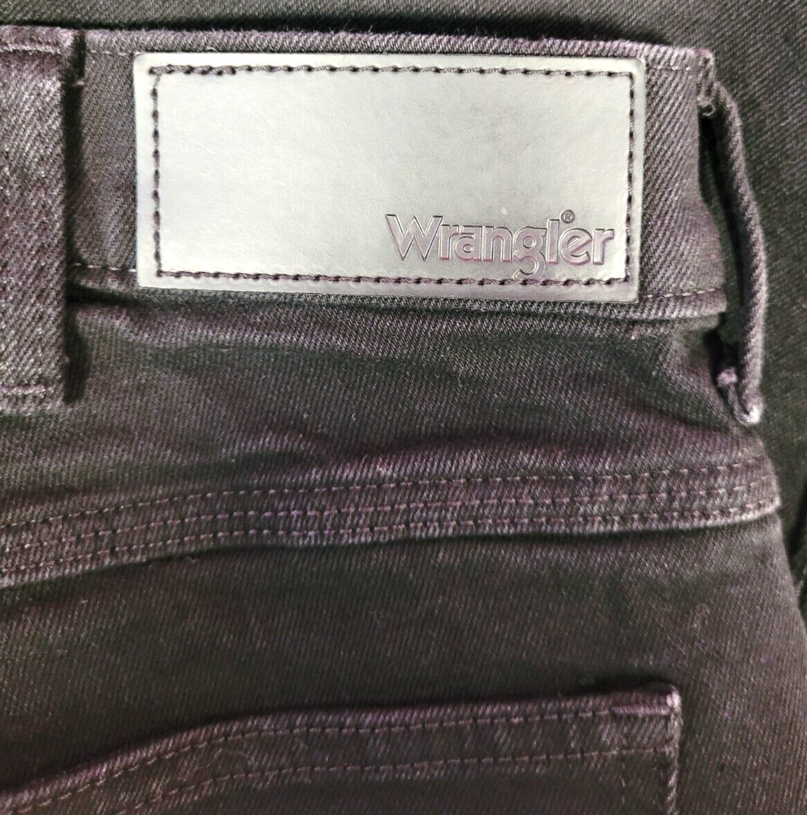 Wrangler Jeans W34"/L30R Black Straight Leg Zip/Button Fly Pre-Owned image 4