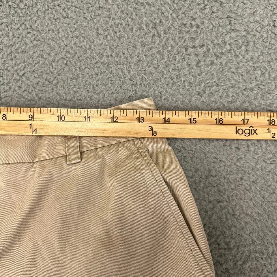 Pantalones Cortos Vintage Lauren Ralph Lauren Para Mujer 6 Caqui Chino Cintura Alta Mamá Años 90 Foto 4 de 4