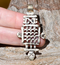 Handmade Ethiopian Coptic Orthodox Christian Metal Cross Pendant Ethiopia Africa