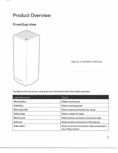 WiFi Linksys VELOP Mesh AC1300 Dual-Band A0101-US Node Easy Set-Up Whole Home - Picture 11 of 11