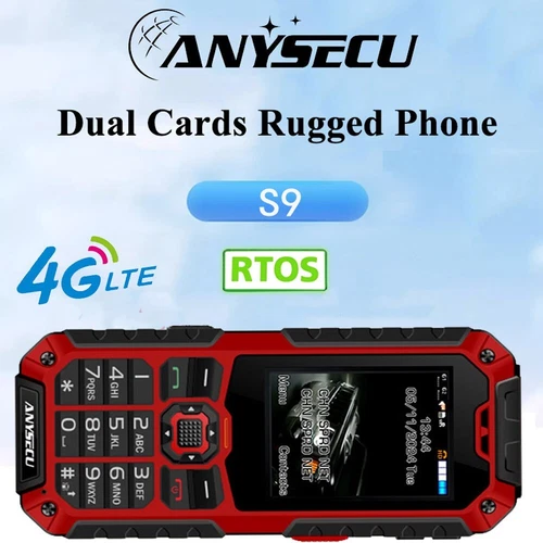 Sistema RTOS de radio en red ANYSECU S9 4G IP68 teléfono móvil real-ptt 2 piezas - Imagen 8 de 8